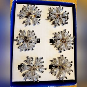 Department 56 snowflake napkin rings